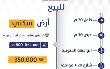 ارض سكنية للبيع في خميس مشيط حي الصناعية رقم الاعلان (2125)